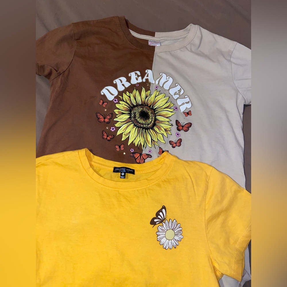 2 T-Shirts Sunflower